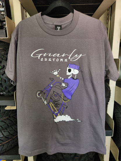 Dude Doing Wheelie Colored Tee