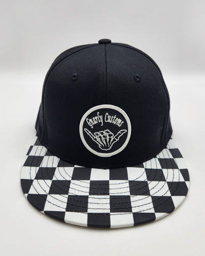 Gnarly Customs Patch Hat (Checkered)