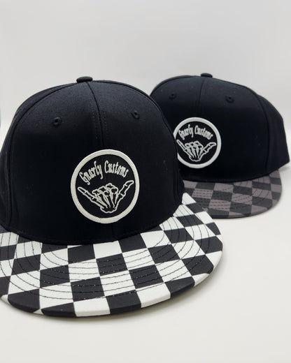 Gnarly Customs Patch Hat (Checkered)